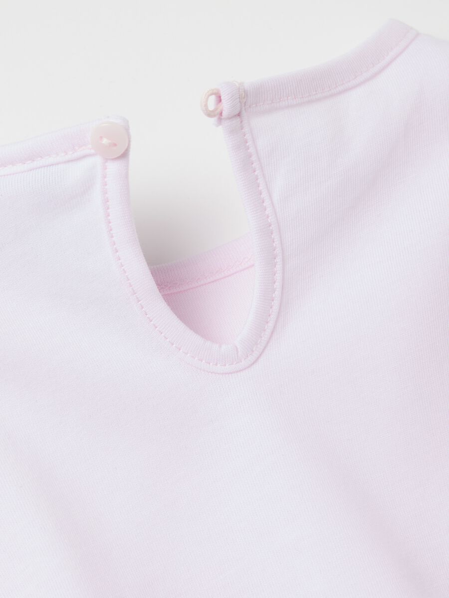 T-shirt maniche lunghe in cotone con stampa _3