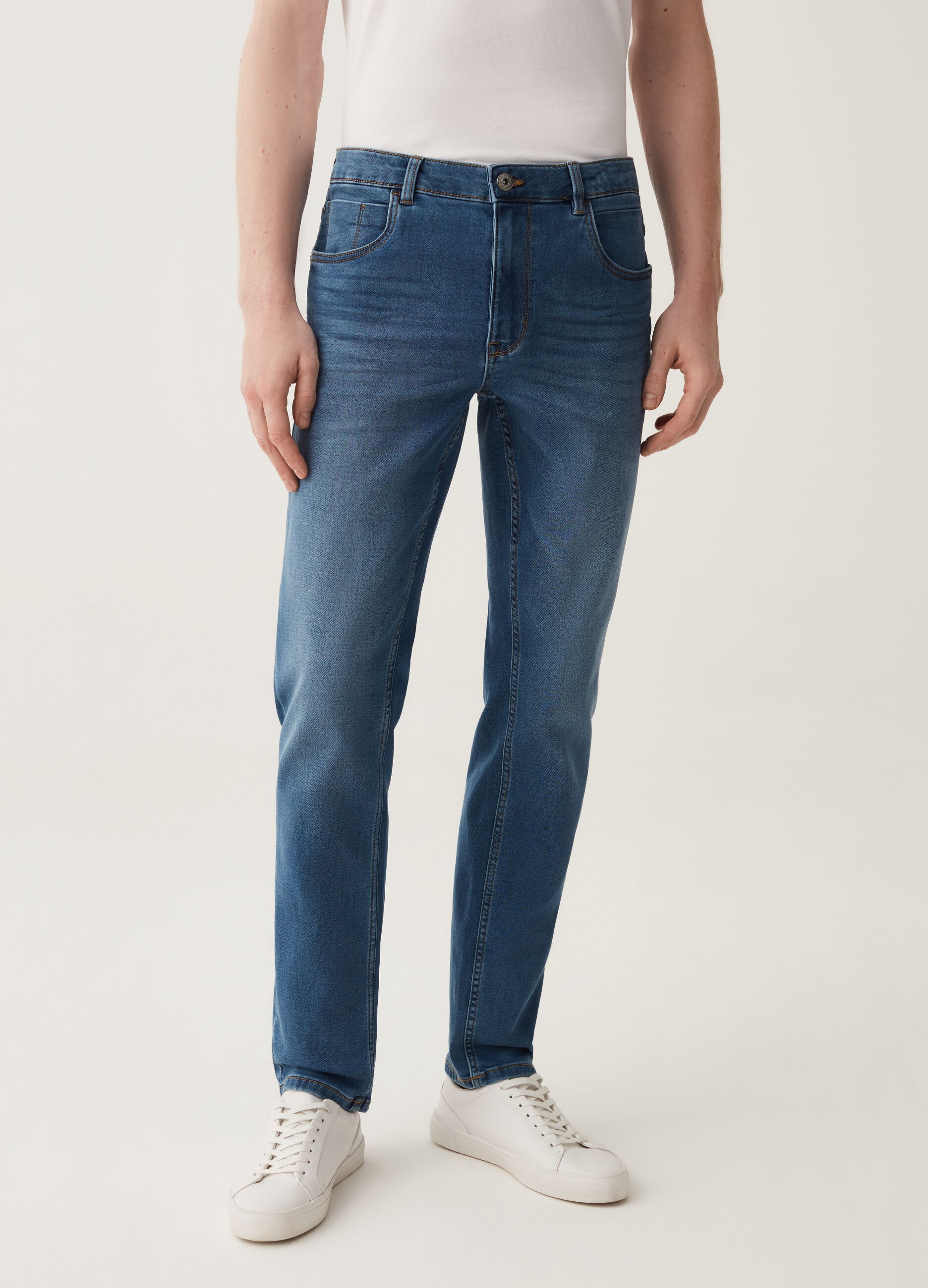 Jeans slim fit cinque tasche_1
