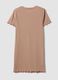 Camicia da notte beige in puro cotone organico con orli arricciati_5