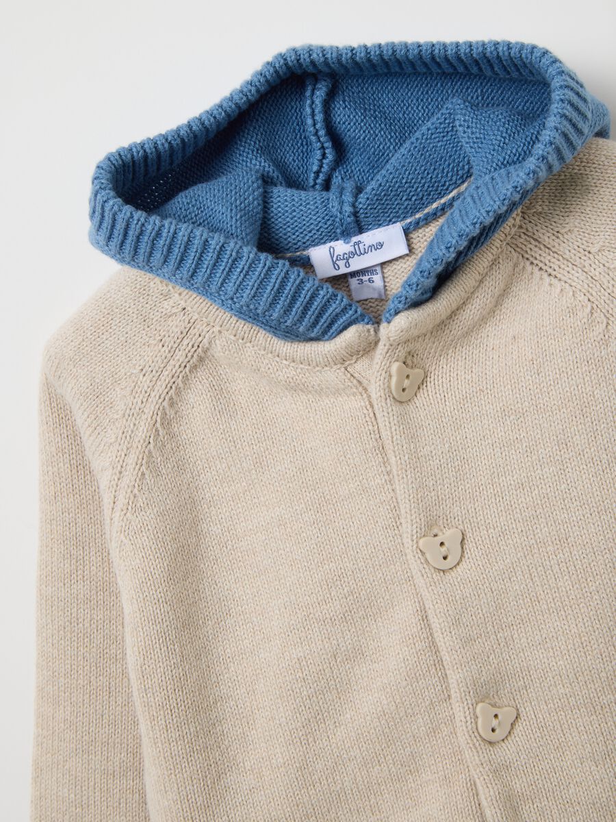 Baby jacket in pure multicoloured cotton regular fit_3