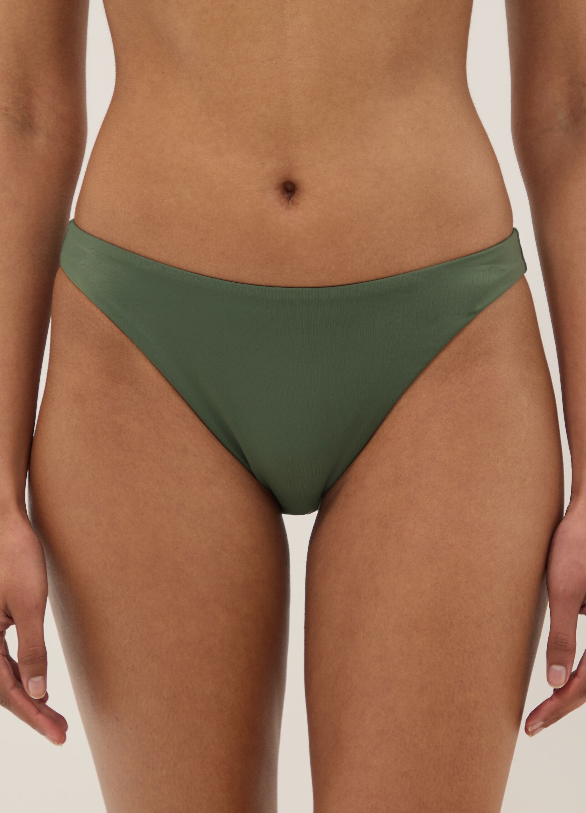 Green Stretch Bikini Bottoms