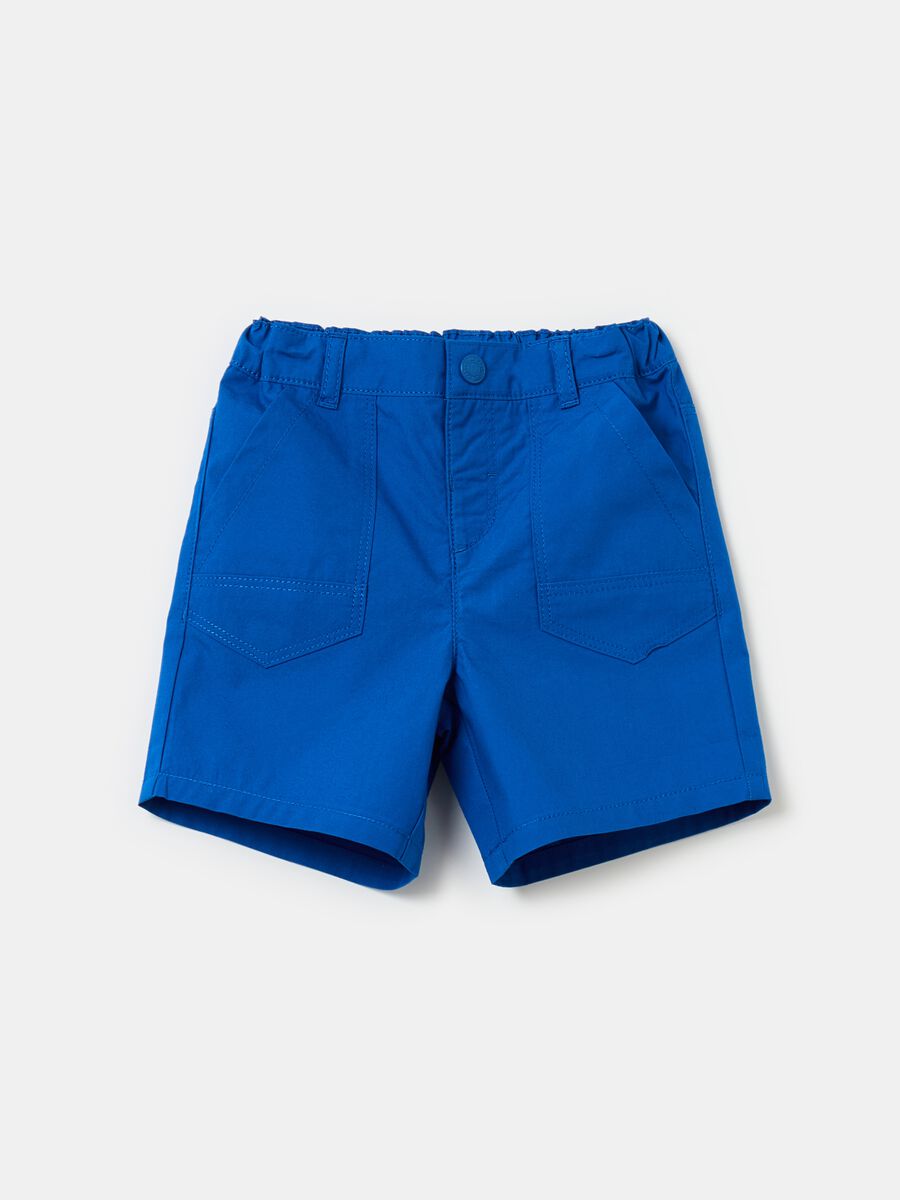 Poplin shorts with pockets_0