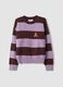 Multicolour striped viscose-blend jumper with teddy bear embroidery, regular fit_4