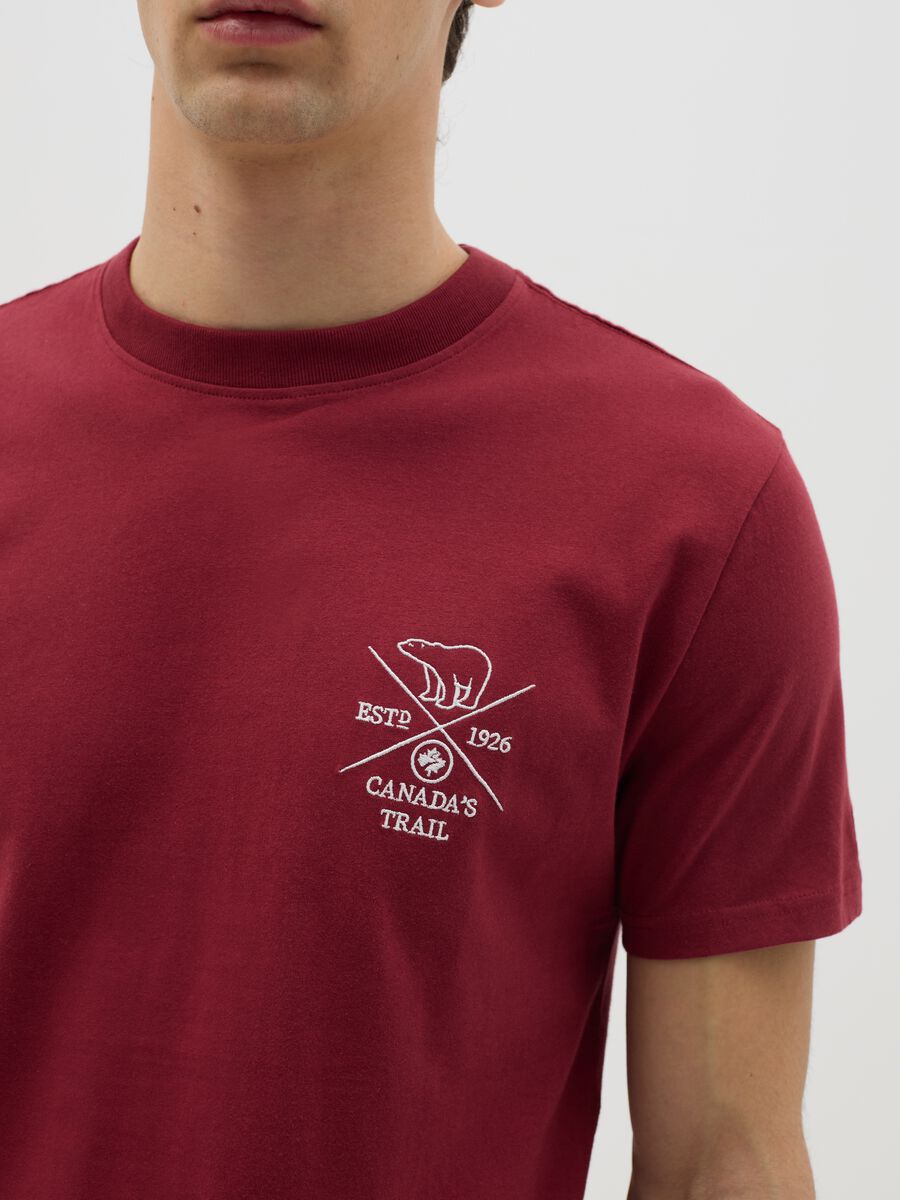 Canada's Trail red short-sleeved T-shirt_2