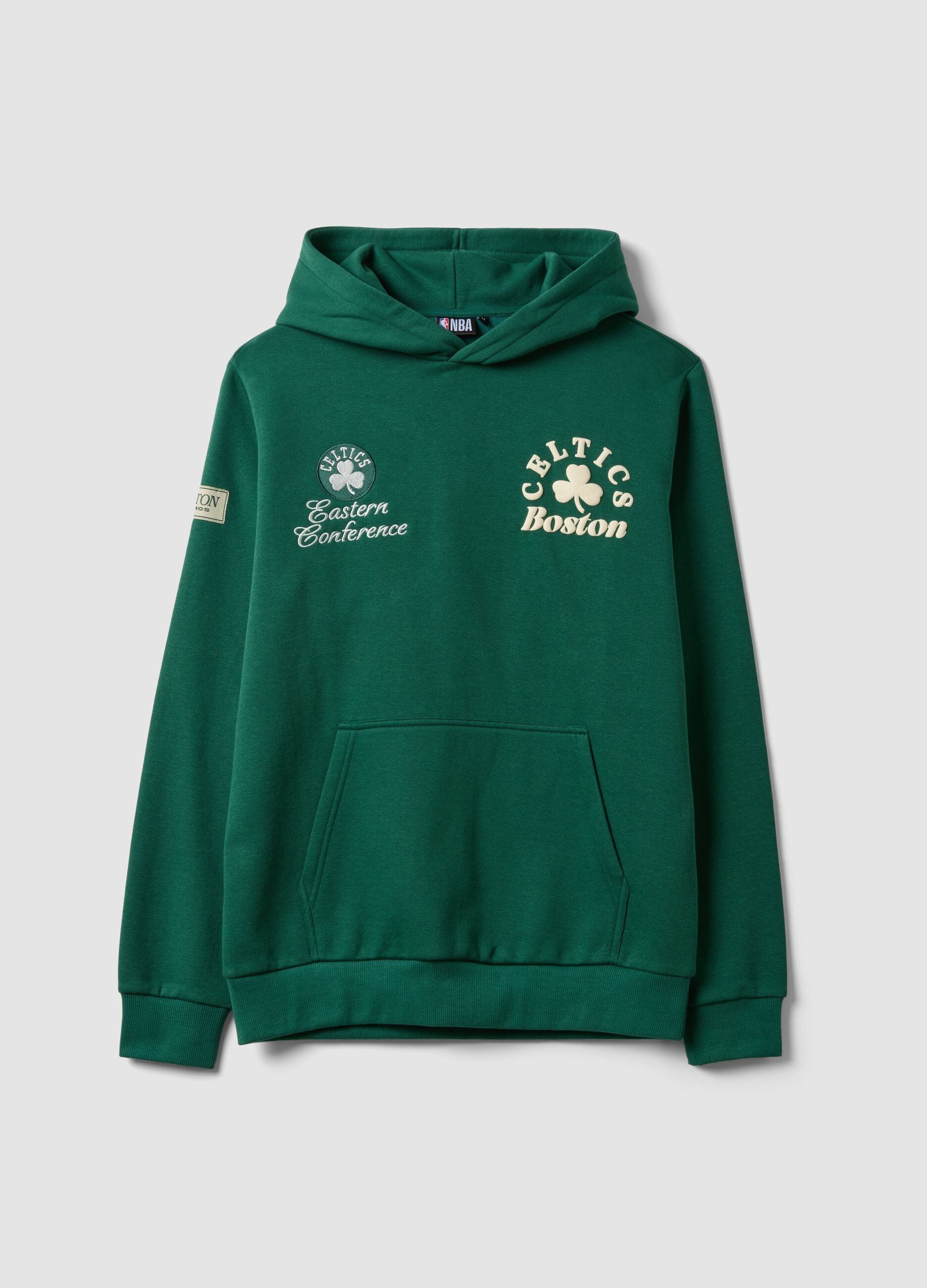 Green cotton-blend Boston Celtics hoodie