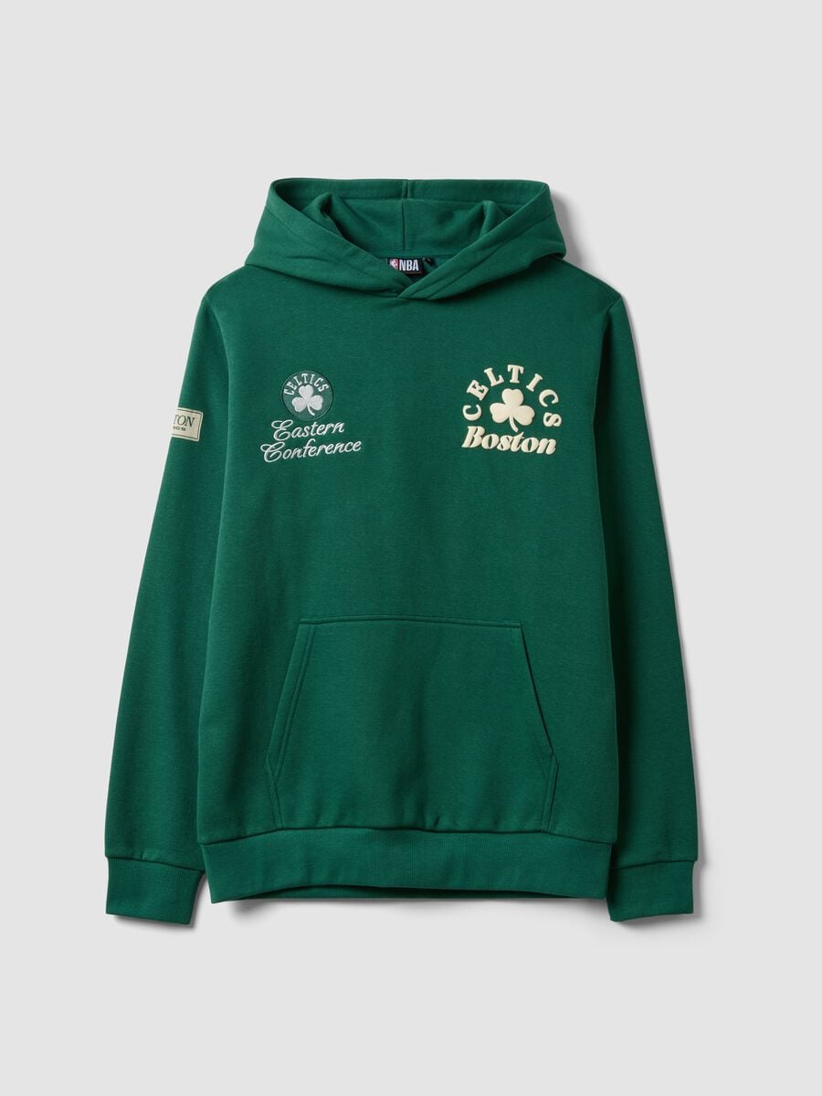 Green cotton-blend Boston Celtics hoodie_0