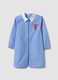 Blue gingham nursery apron with Spidey embroidery_0