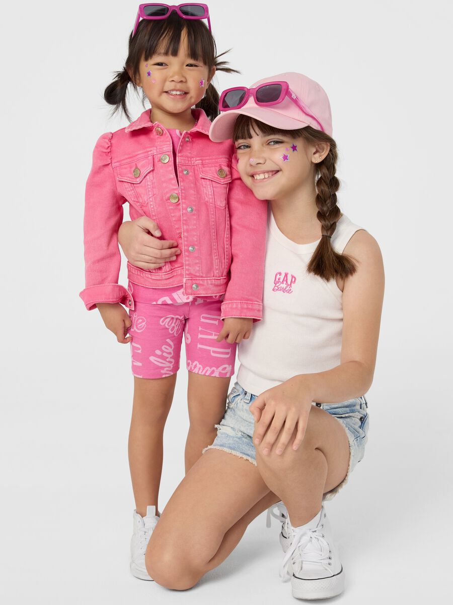 Giacca in denim con maniche a palloncino Barbie™_2