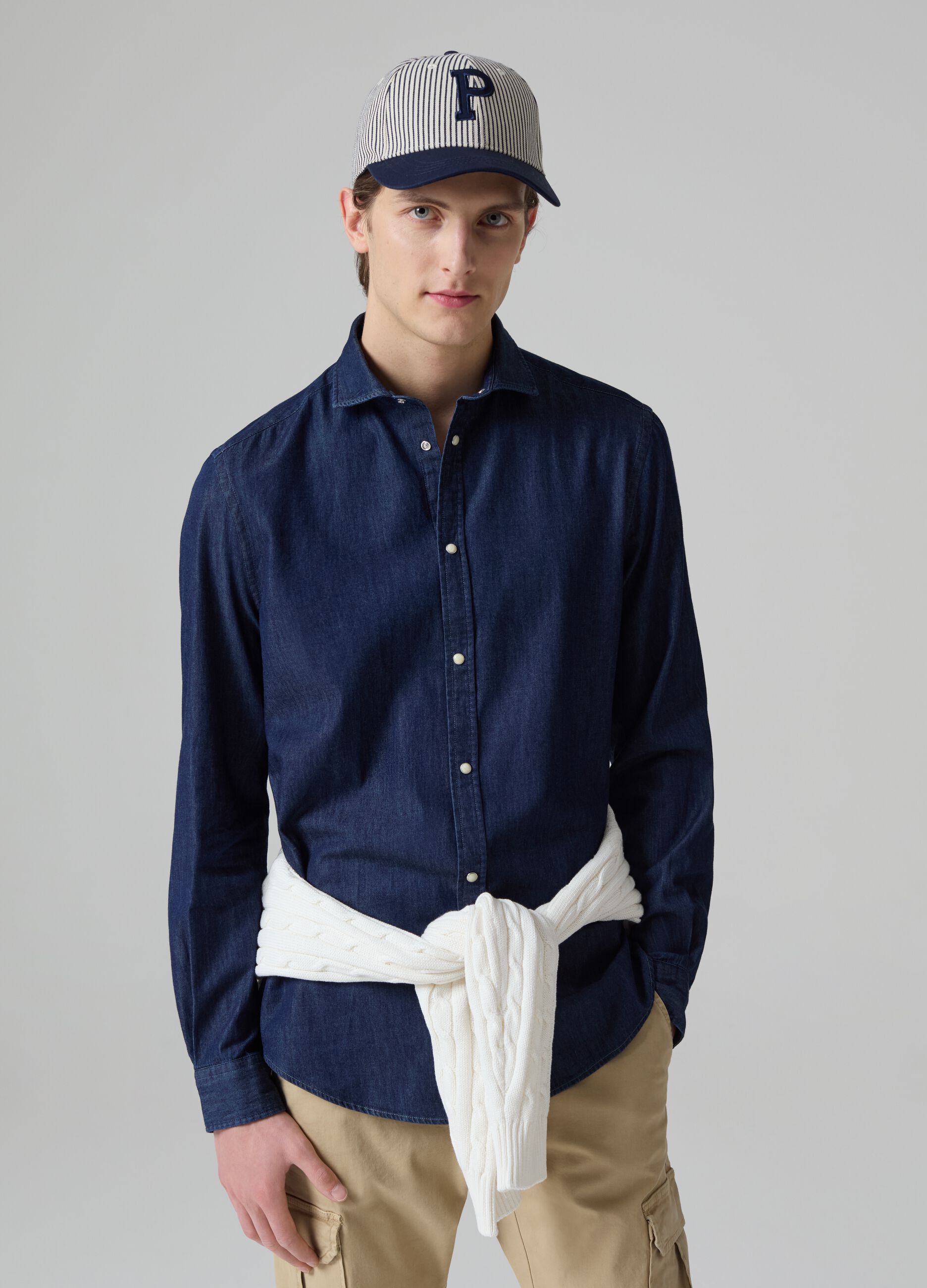 Camicia jeans online uomo ovs