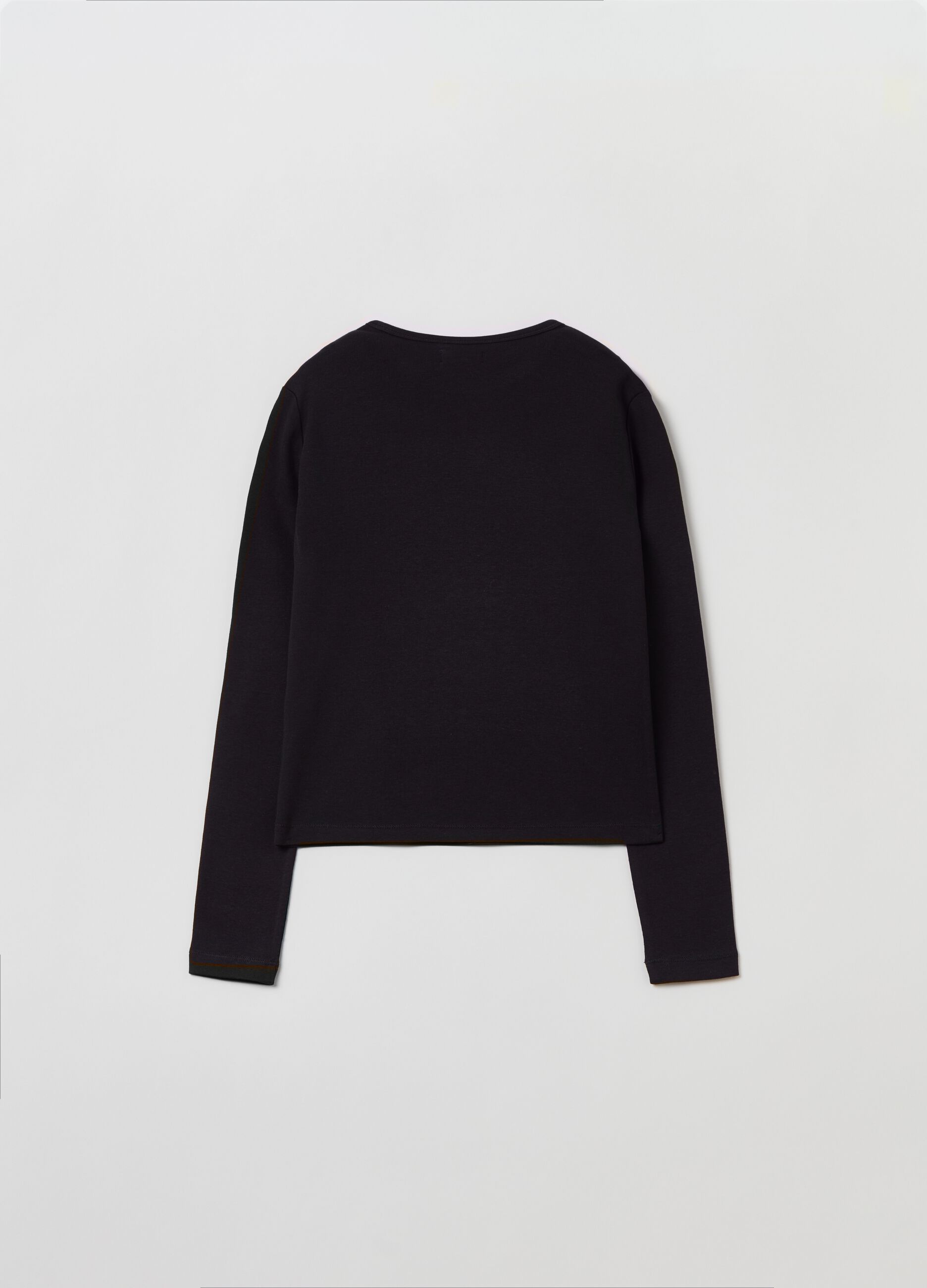 T-shirt a maniche lunghe in cotone_1