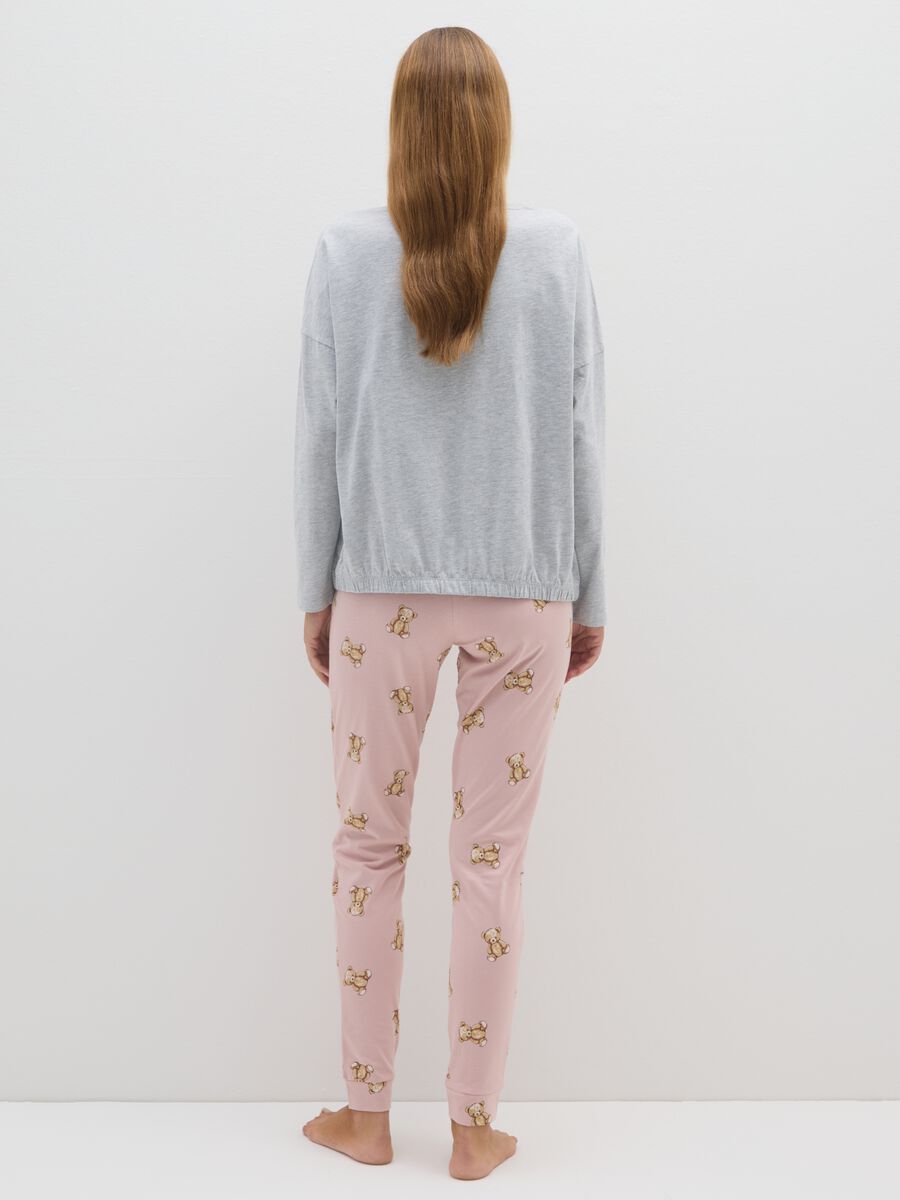 Pigiama in cotone multicolor regular fit con stampa_2