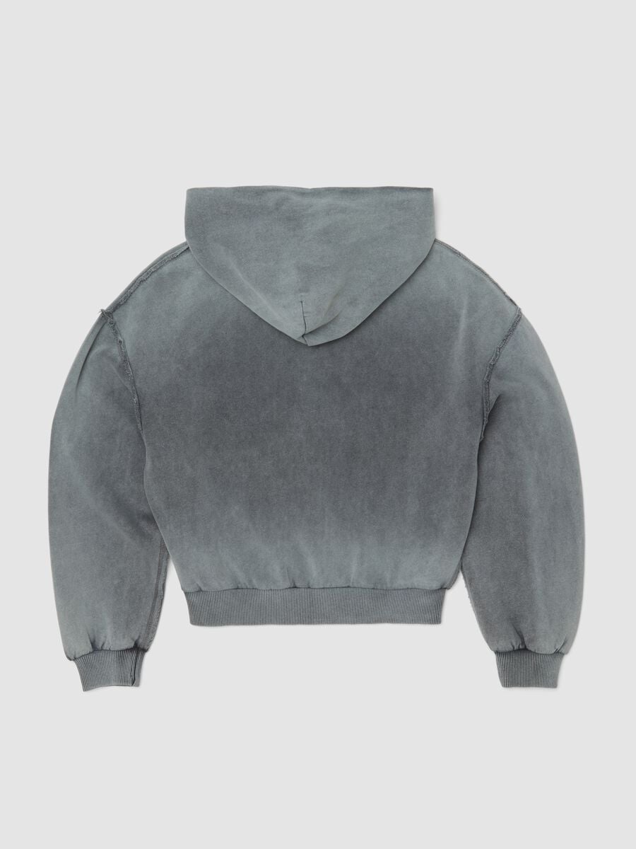 Sunfaded Full-Zip Hoodie Vintage Grey_1