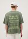 Green pure cotton short-sleeve T-shirt_3