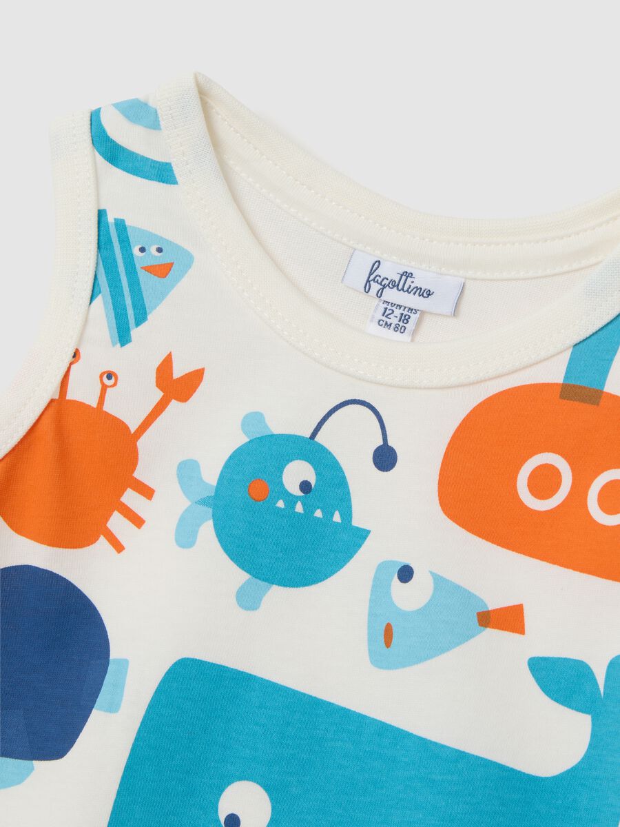 Children's pure cotton multicolour vest regular fit_3