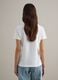 White crew neck cotton t-shirt with regular fit_3