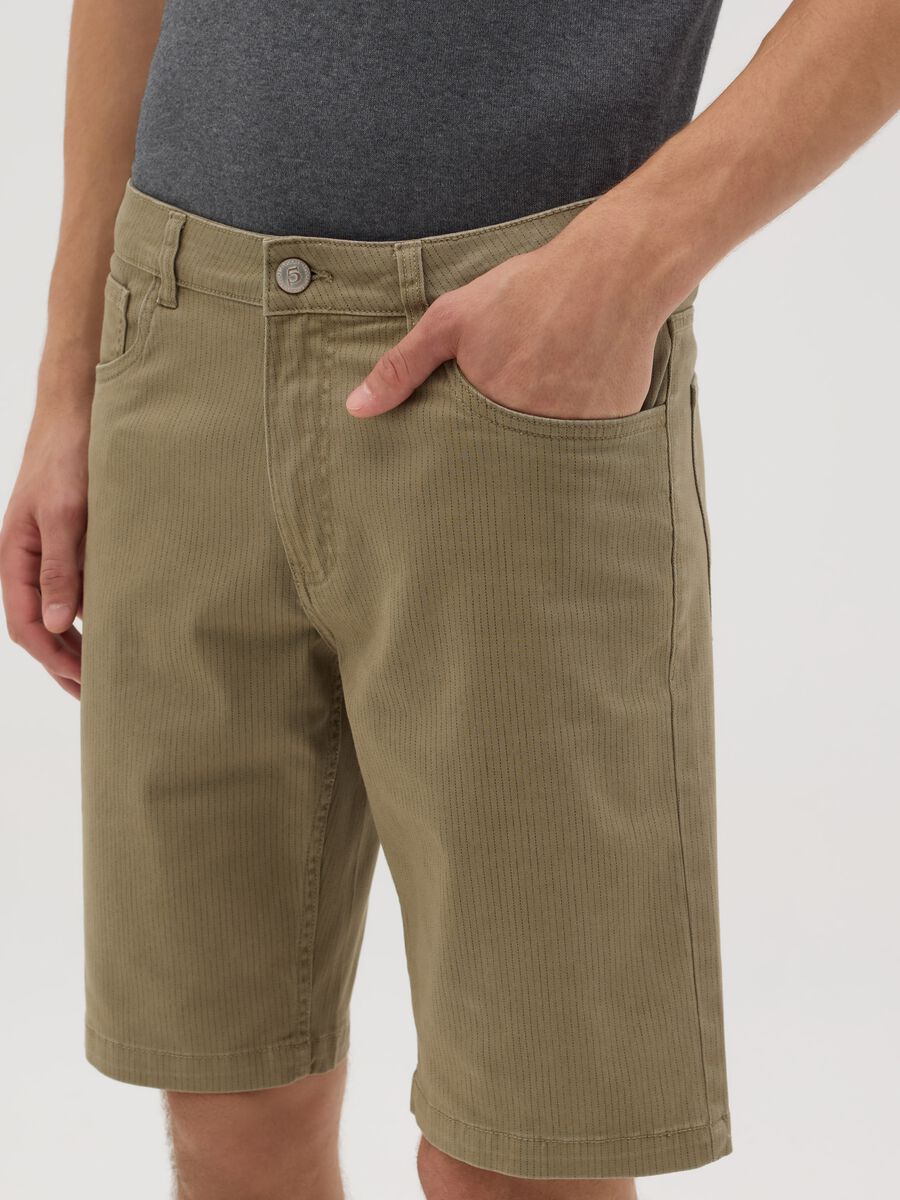 Elegant Stretch Cotton Ovs Shorts_3