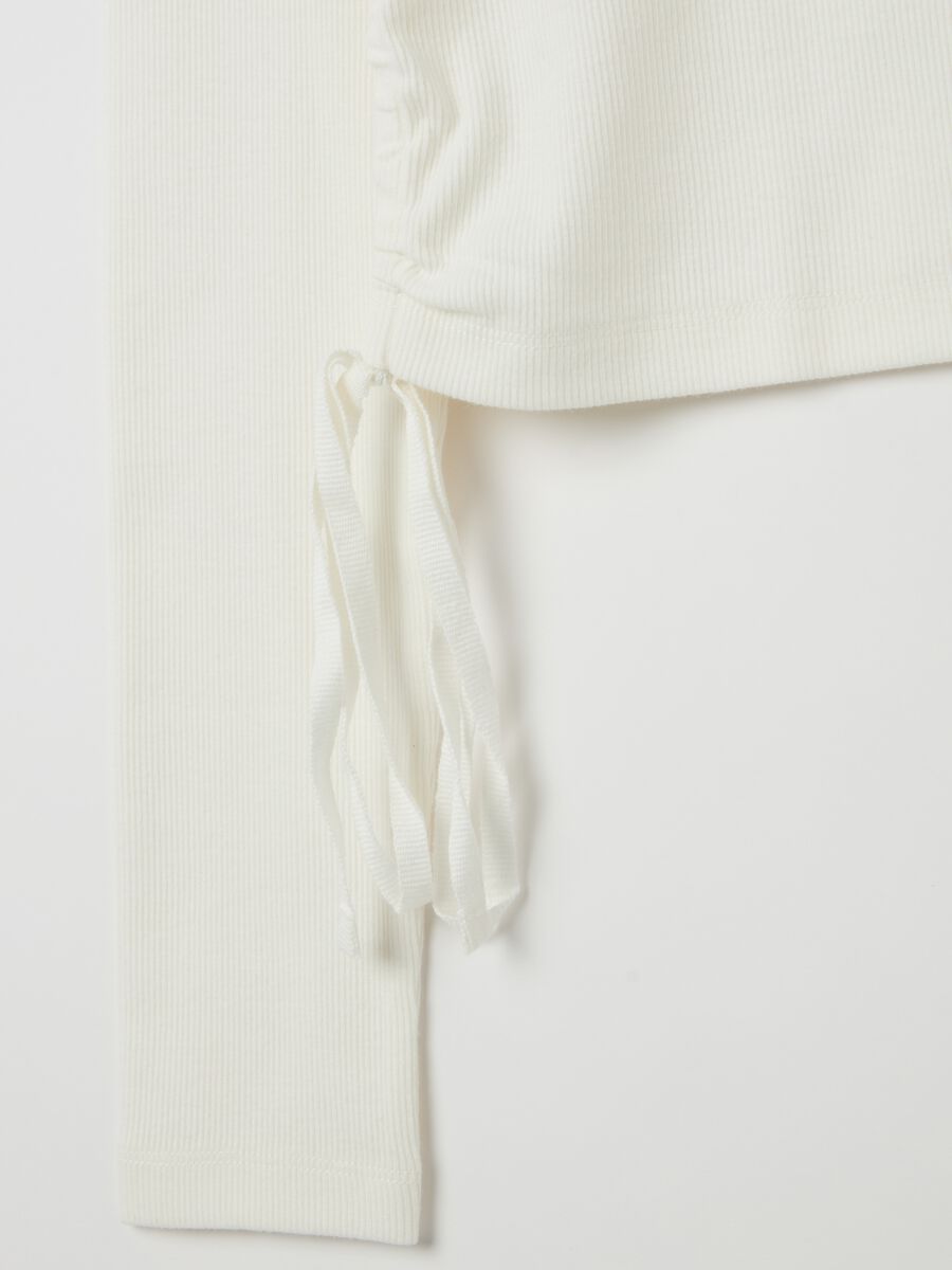 Crop T-shirt with laces_5