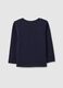 Regular fit blue pure cotton baby top_1