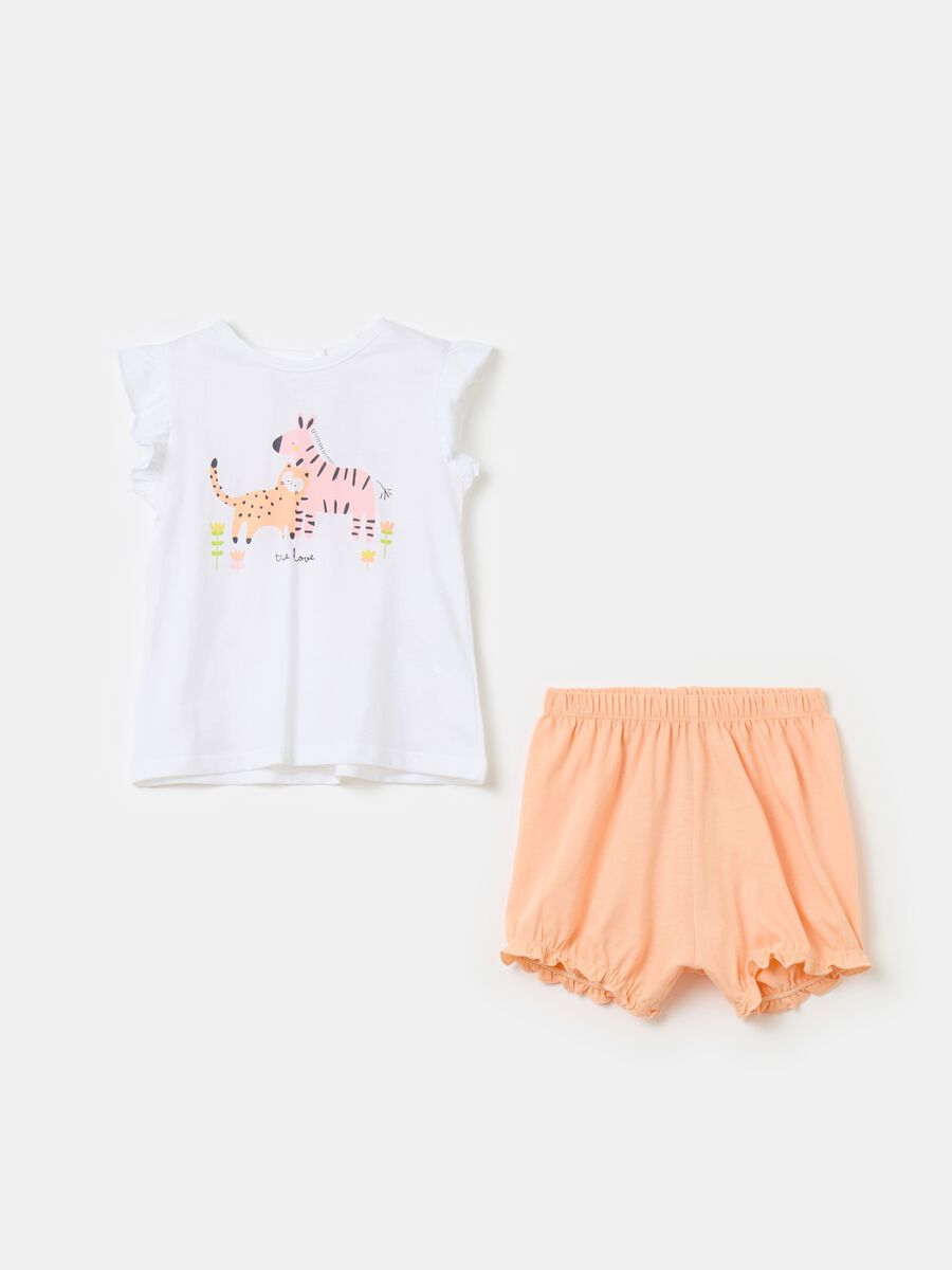 Organic cotton pyjamas with print_0