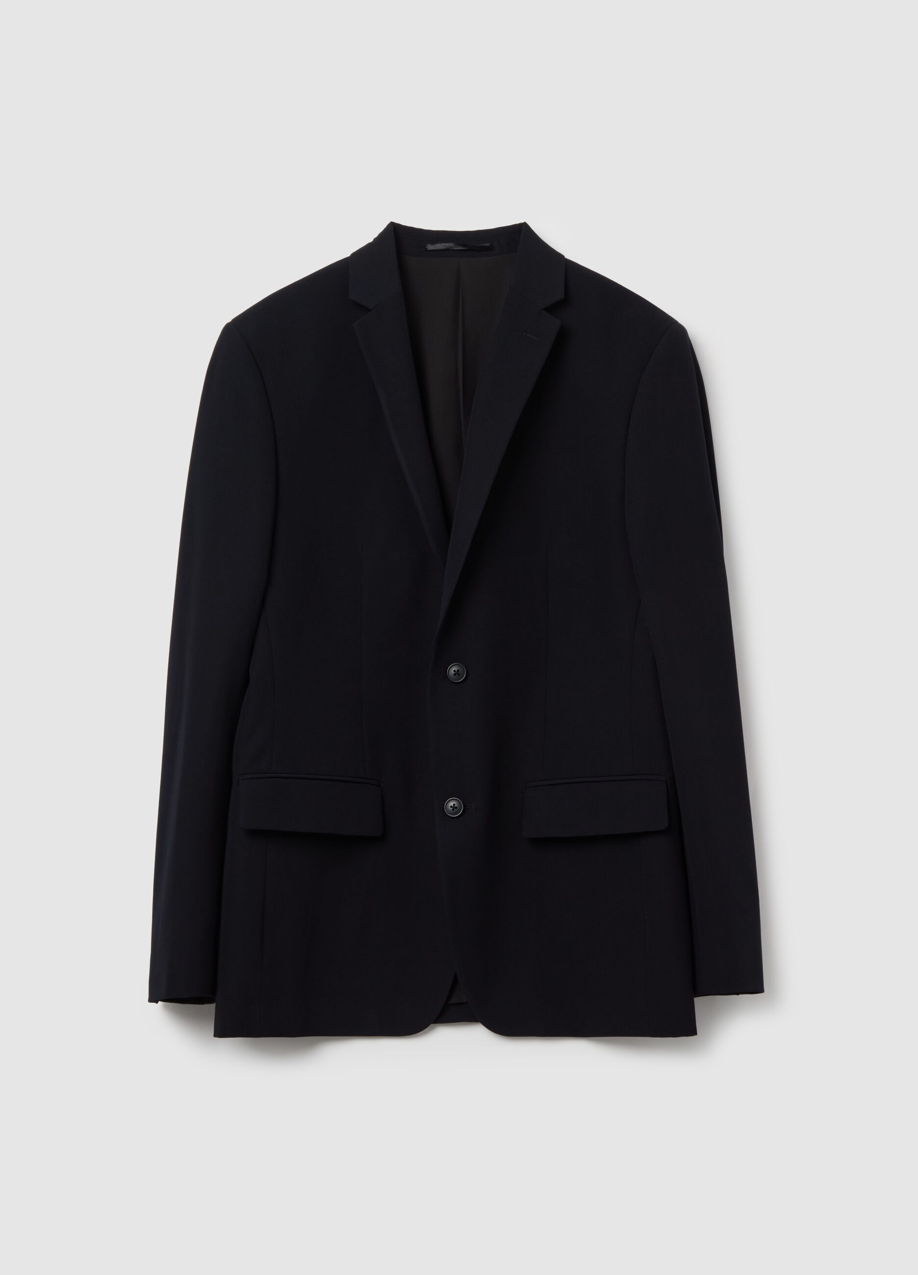 Slim-fit single-breasted blazer