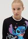 Crop sweatshirt with Stitch print_1