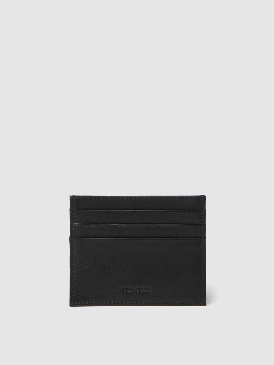 Black Genuine Leather Card Holder_2