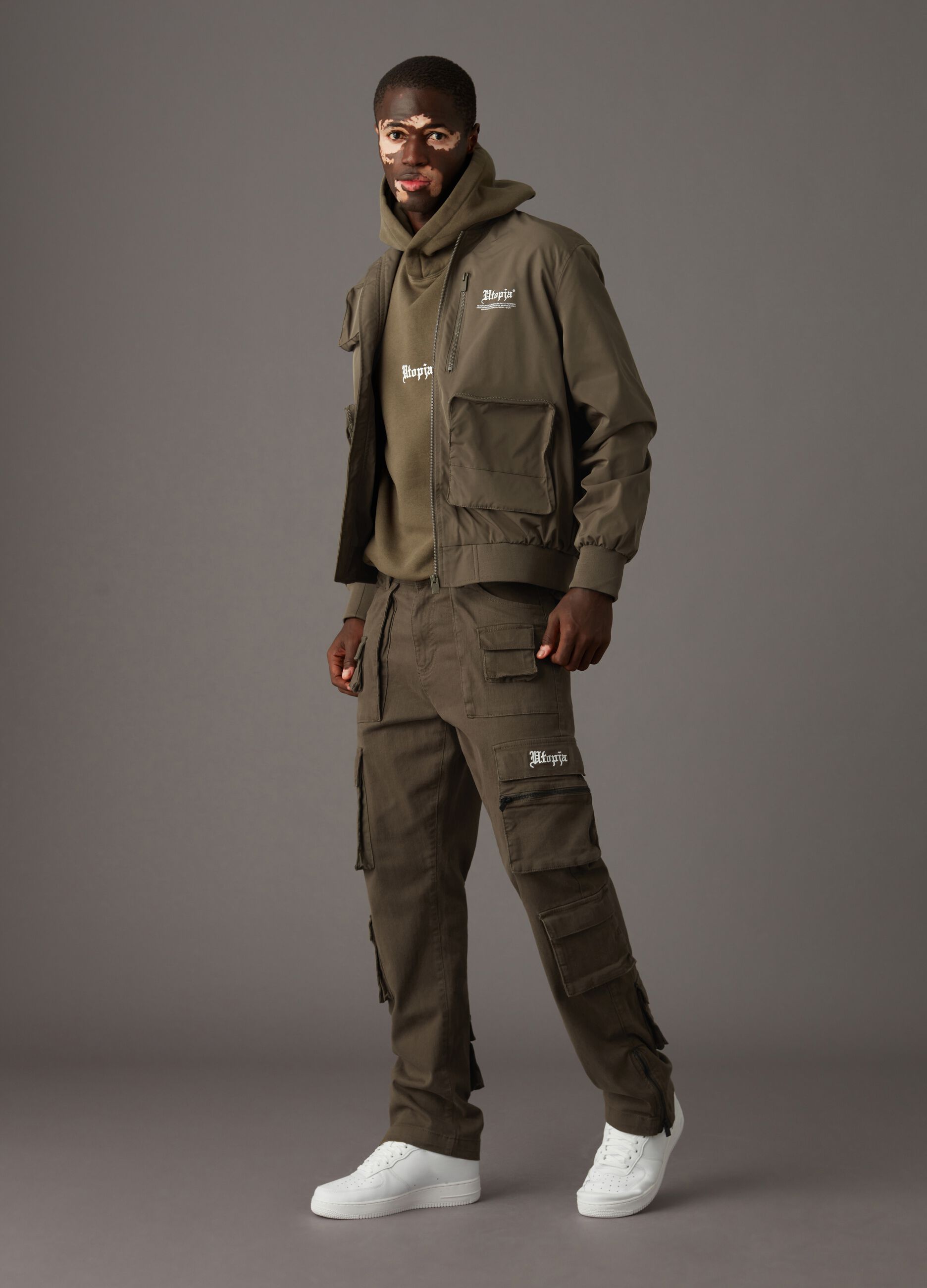 Multipocket Cargo Pants Military Green