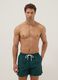Green swim shorts with elasticated waistband_0