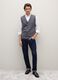 Grey merino wool regular fit waistcoat_0