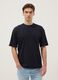T-shirt in puro cotone nero relaxed fit_0