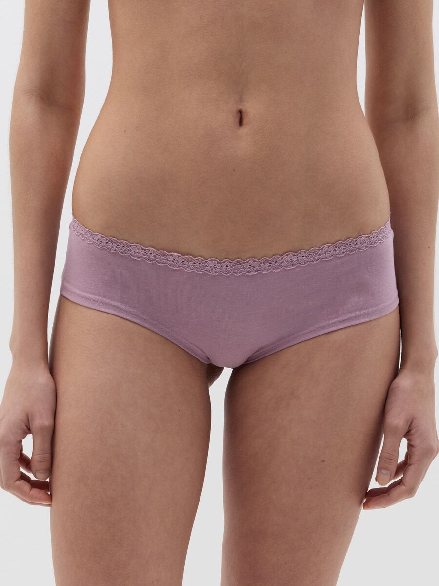Bipack culotte con profilo in pizzo fantasia_1