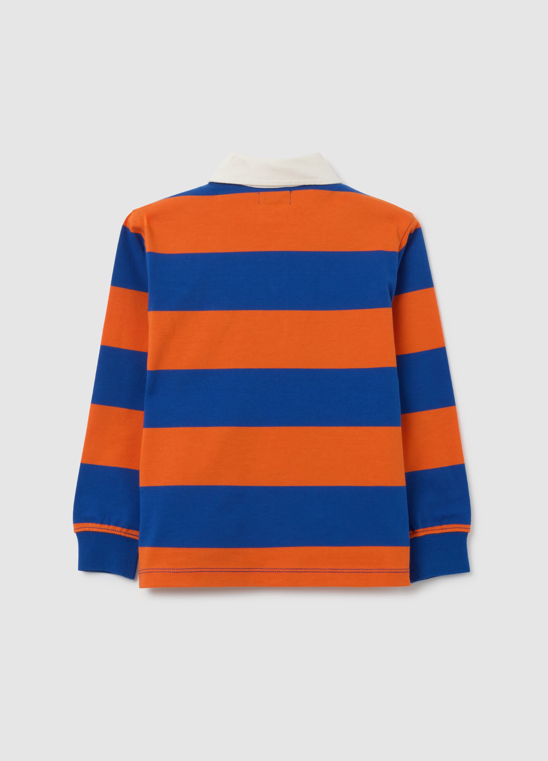 Polo da bambino in puro cotone multicolor regular fit