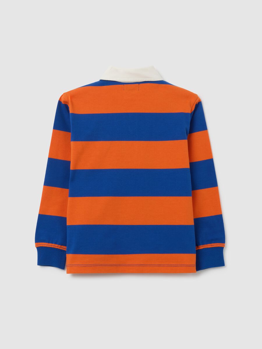Polo da bambino in puro cotone multicolor regular fit_4