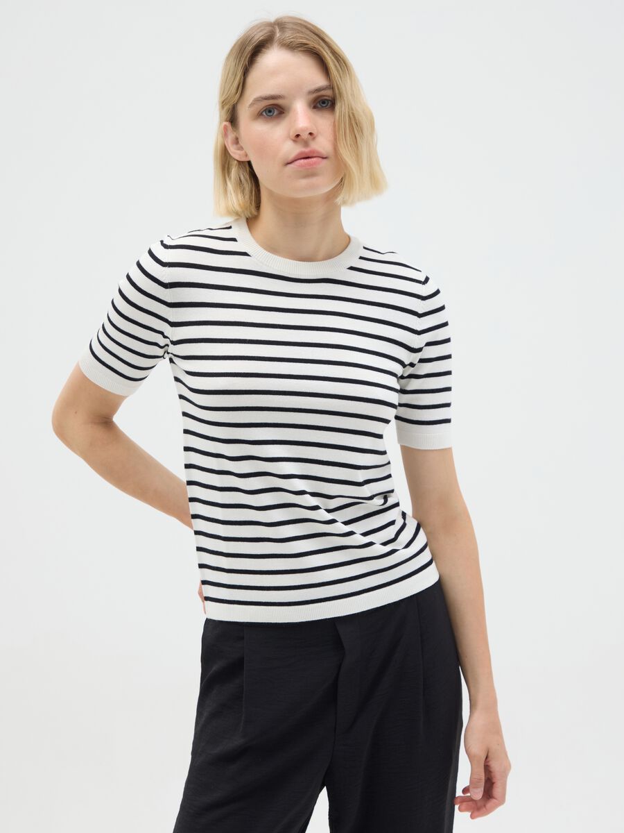 Women's multicolour viscose blend top - regular fit_0