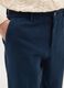 Blue regular fit chino trousers in pure cotton cords_3