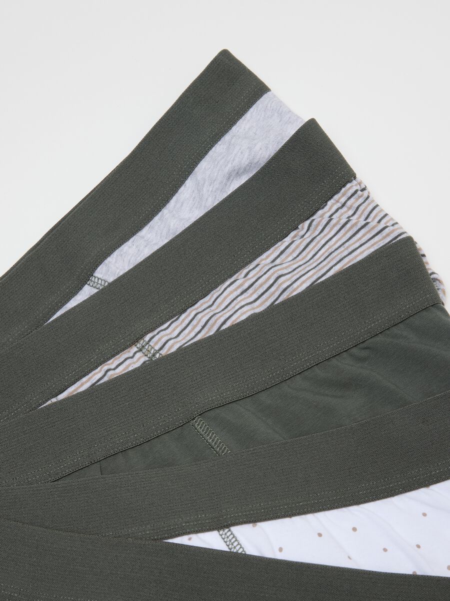 Multipack of regular fit multicolour stretch cotton briefs_5