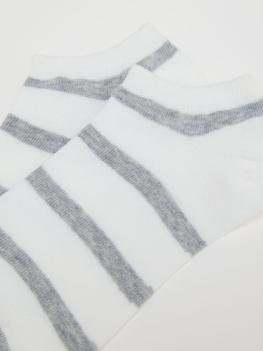 Set of multicolour cotton blend socks in a triple pack_1