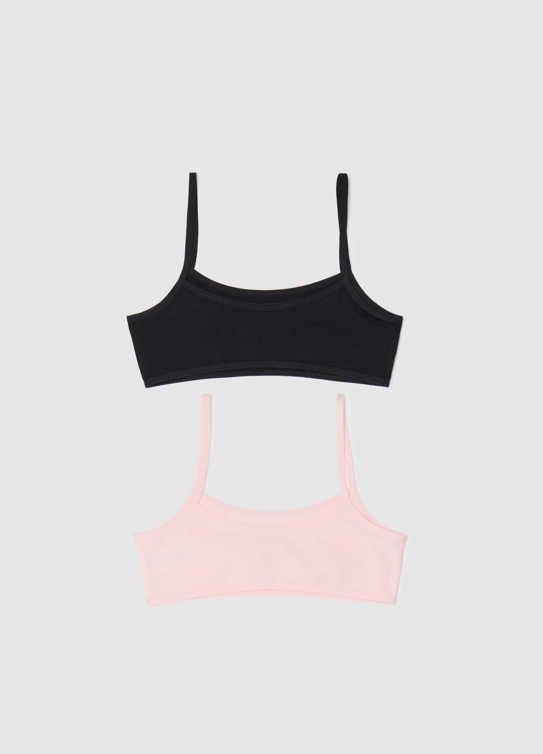 Two-pack stretch cotton under tops