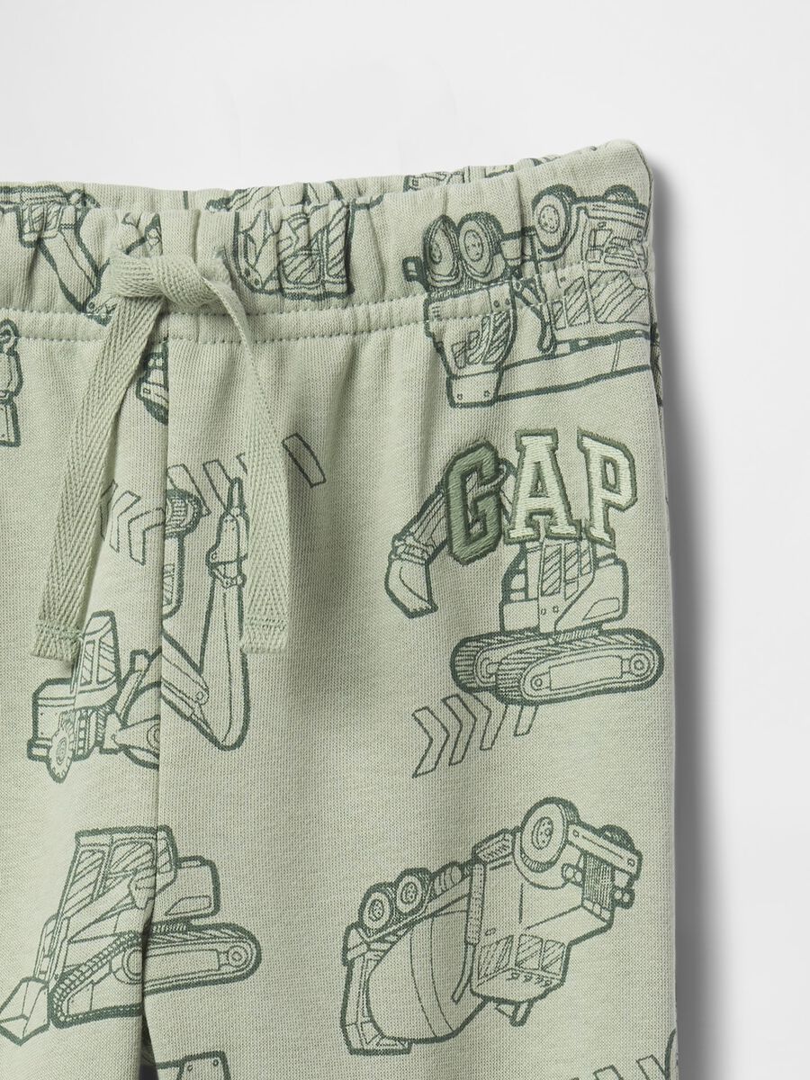 Green jogger trousers with GAP print_2