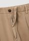 Brown chino trousers in pure cotton regular fit_5