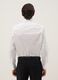Camicia in cotone elasticizzato bianca slim fit con collo classico_1