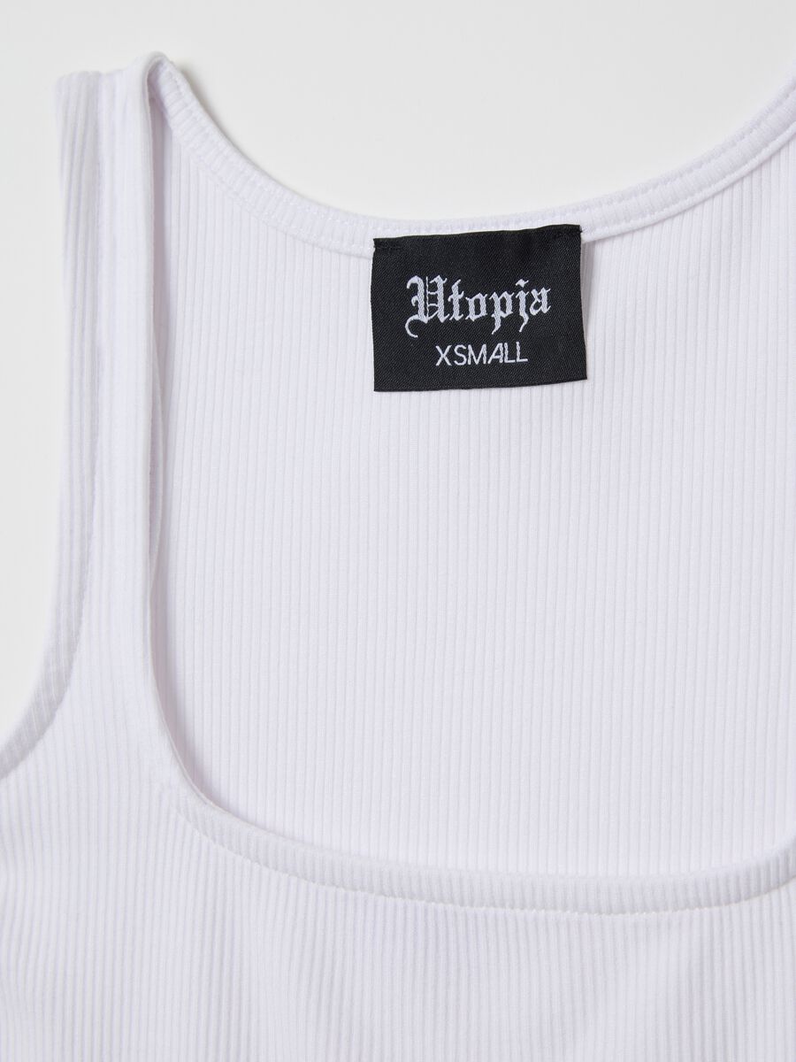 Tank Top Square Neck White_5