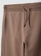 Beige organic cotton jogger trousers_5