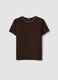 Brown pure cotton short-sleeve T-shirt, regular fit_4