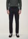 Grey slim-fit stretch twill chino trousers_1