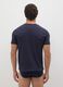 Men's Blue Pure Cotton T-shirt_2
