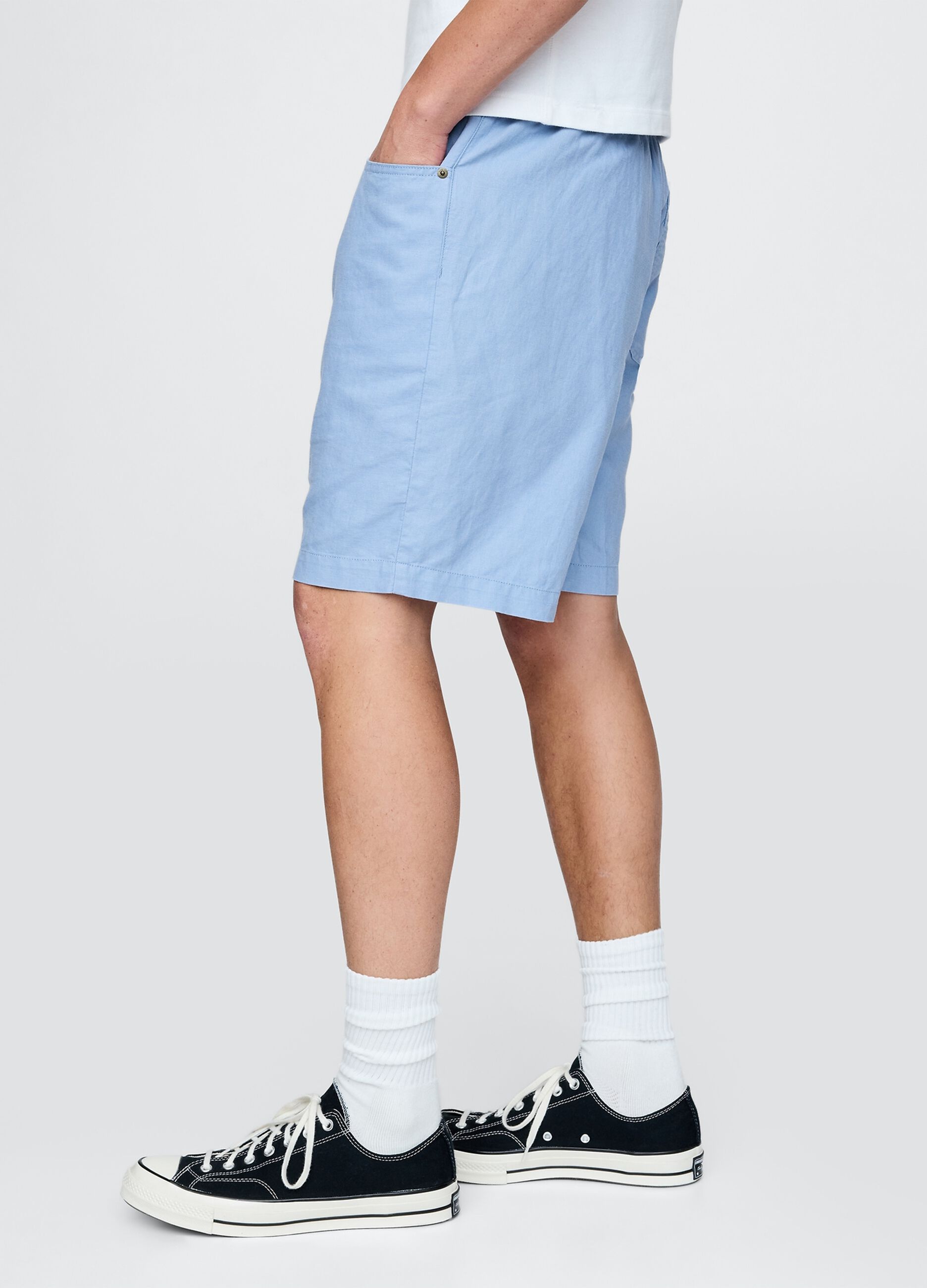 Gap Blue Linen and Cotton Shorts