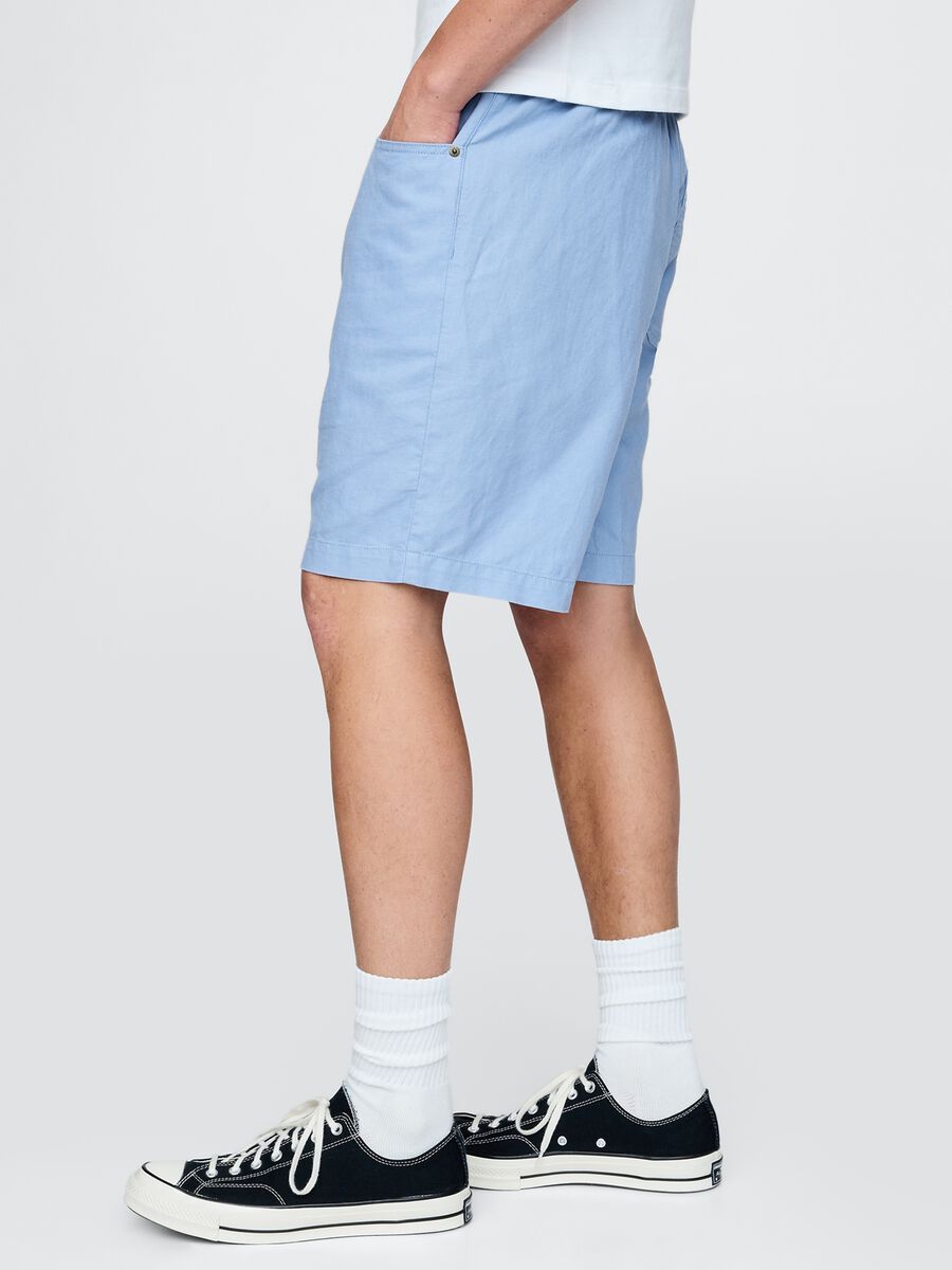 Gap Blue Linen and Cotton Shorts_3