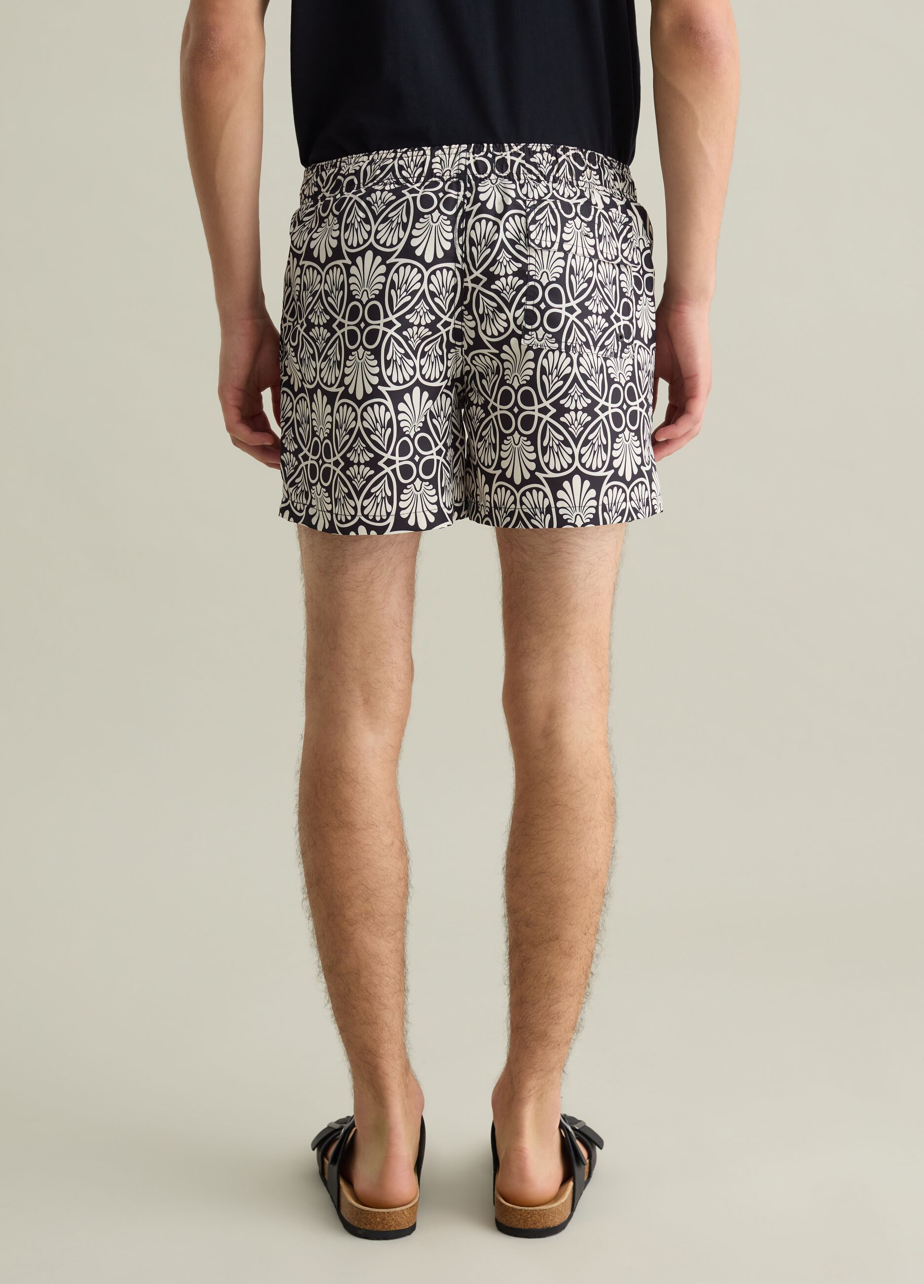 Boxer da uomo in tessuto multicolor con fantasia floreale regular fit
