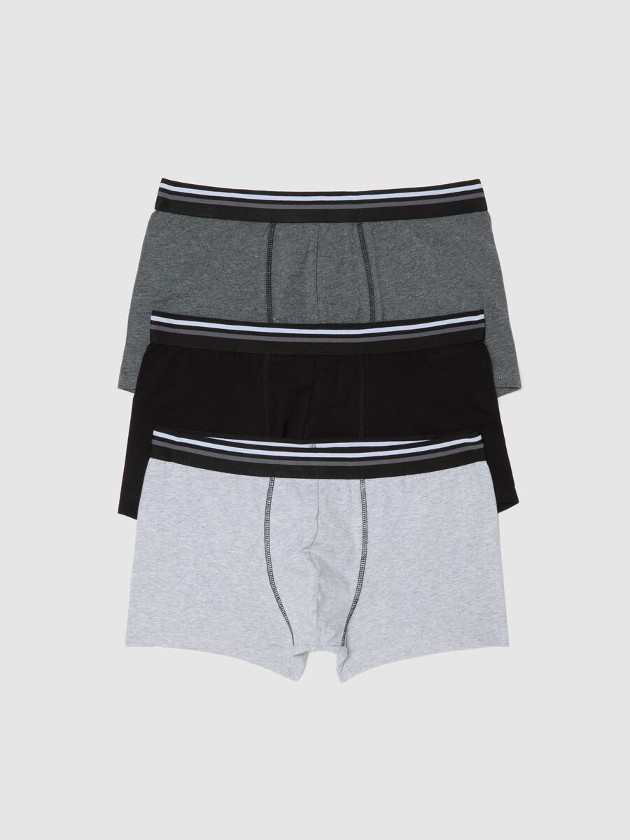 Multicolour regular fit stretch cotton boxer tripack_0